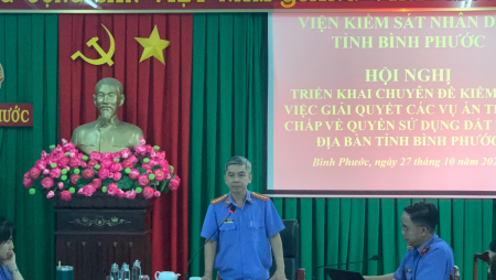 Viện Kiểm sát nhân dân tỉnh Bình Phước tổ chức hội nghị triển khai chuyên đề