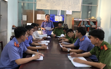 Viện kiểm sát nhân dân huyện Đồng Phú trực tiếp kiểm sát quý I năm 2024 tại Nhà tạm giữ Công an huyện Đồng Phú