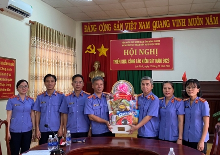 Viện kiểm sát nhân dân huyện Lộc Ninh tổ chức hội nghị triển khai công tác kiểm sát năm 2023