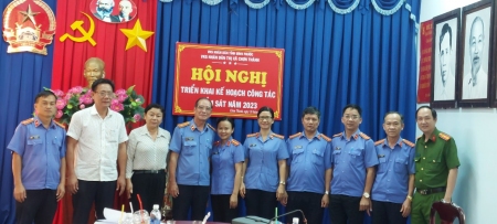 Viện kiểm sát nhân dân thị xã Chơn Thành tổ chức hội nghị triển khai công tác năm 2023